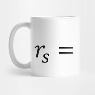 Schwarzschild Radius, general relativity Mug